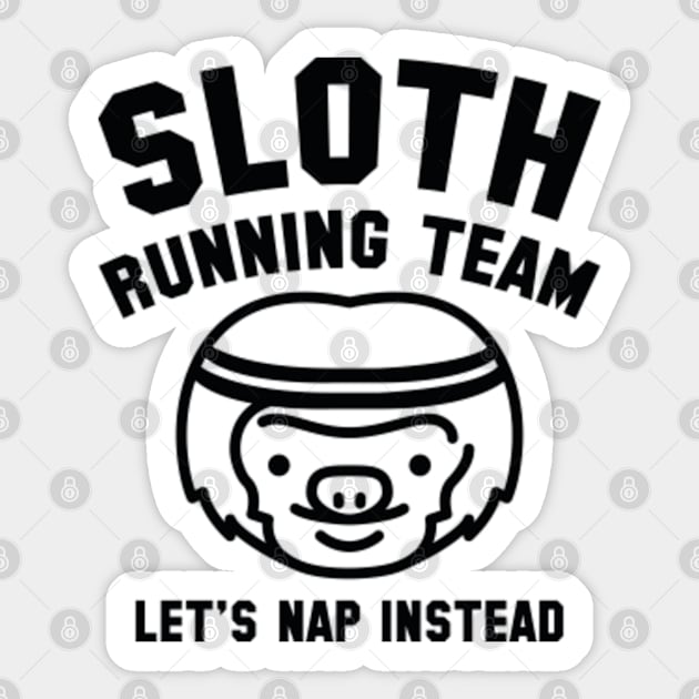 Sloth Running Team Sticker by VectorPlanet